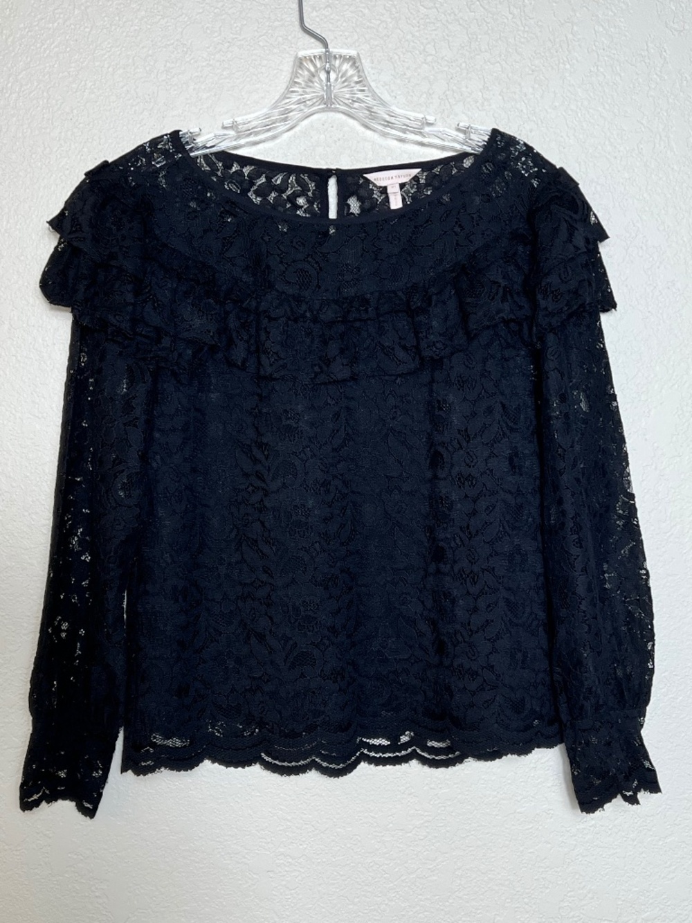 Rebecca Taylor Ruffled Lace Top - Picture 5 of 12